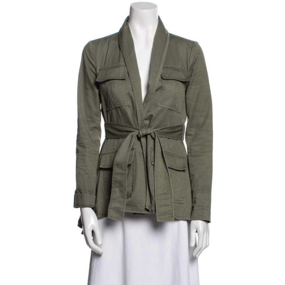 Marissa Webb Green Utility Jacket with Belted Waist